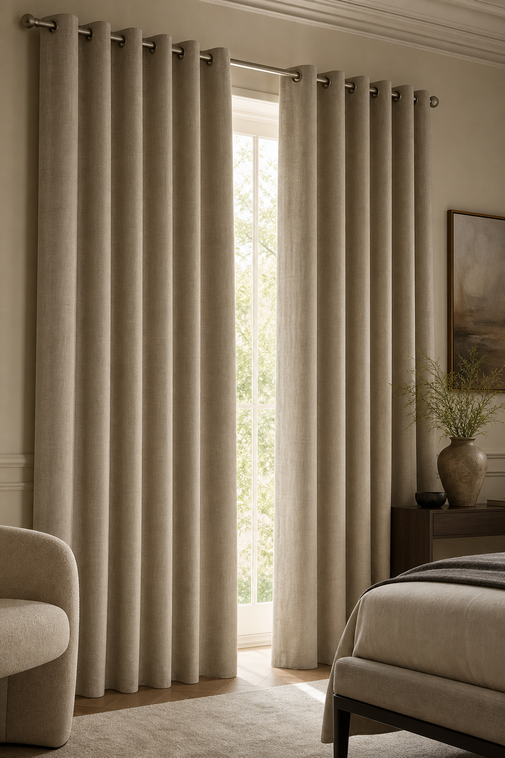 Eyelet curtains